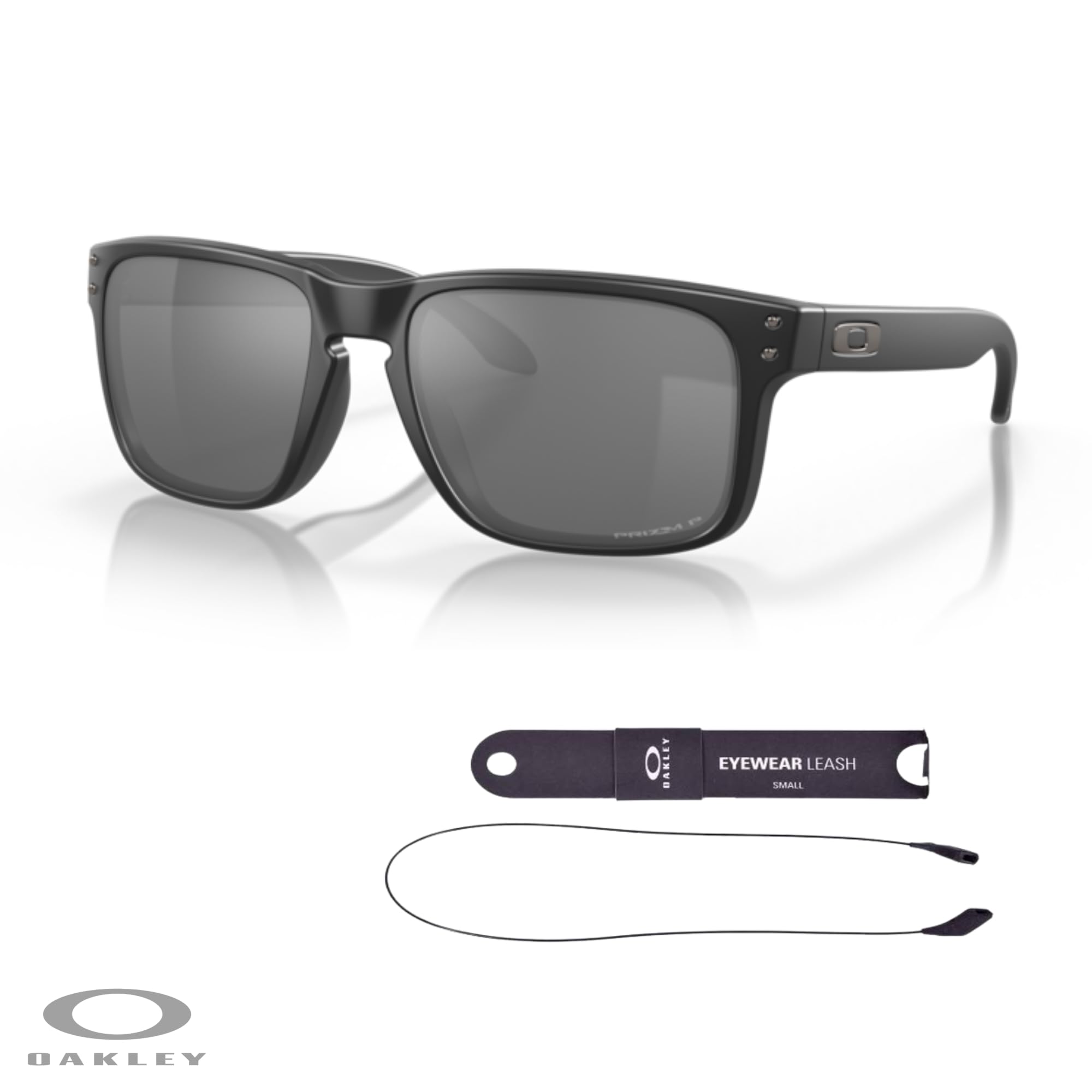 Oakley Square Wire OO4075 Rectangular Sunglasses For Men + BUNDLE Leash + Designer iWear Care Kit