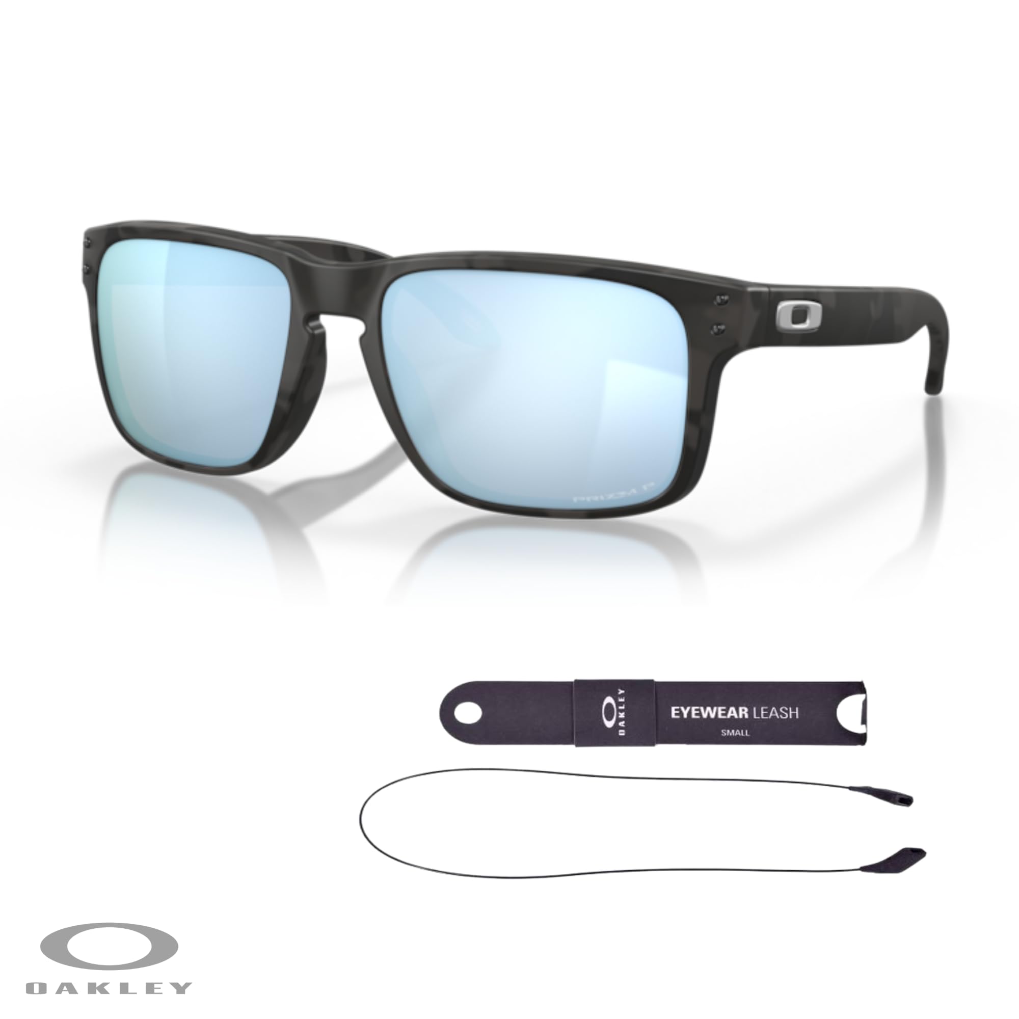 Oakley Square Wire OO4075 Rectangular Sunglasses For Men + BUNDLE Leash + Designer iWear Care Kit