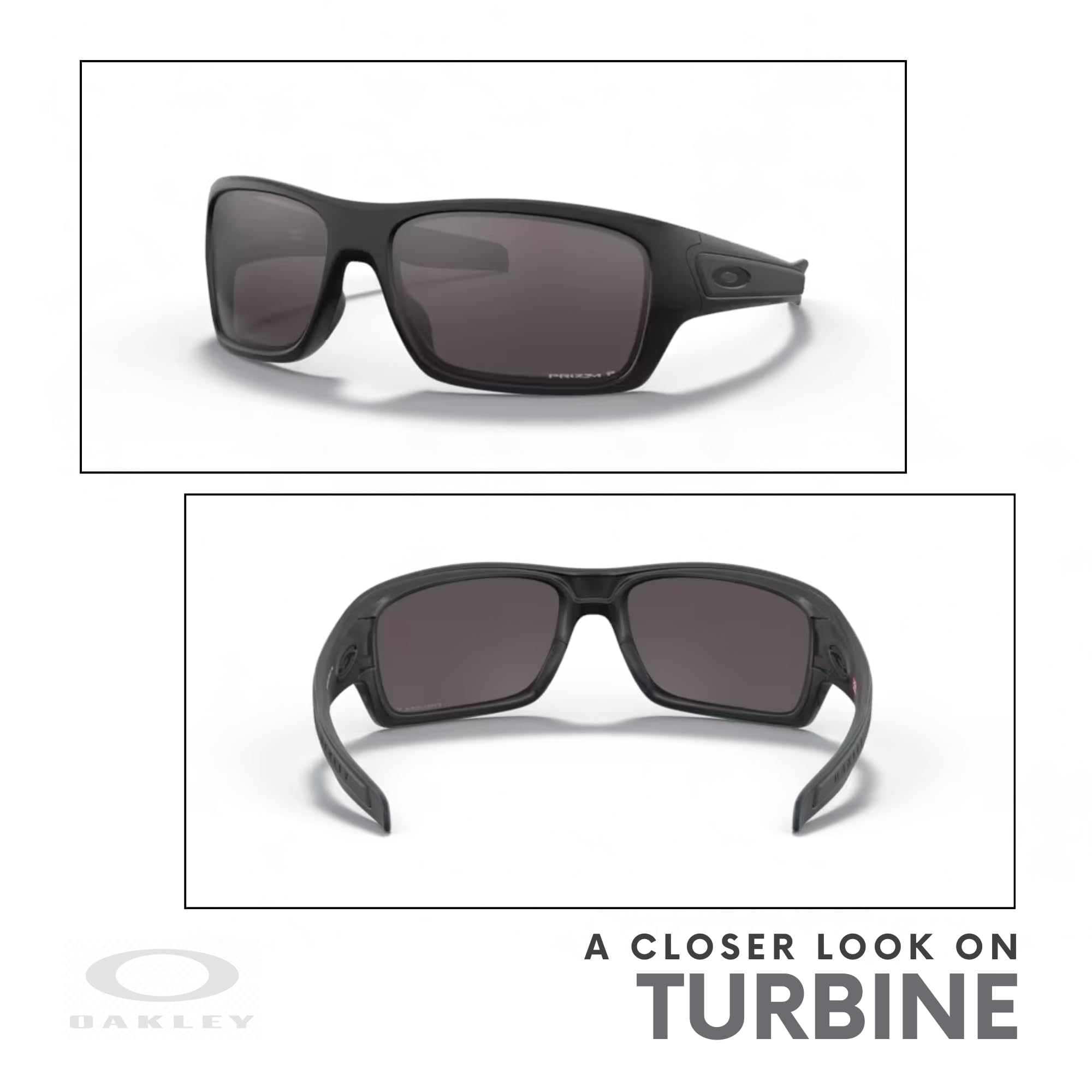 Oakley Turbine OO9263 Rectangular Sunglasses For Men+ BUNDLE Leash + BUNDLE with Designer iWear Eyewear Kit