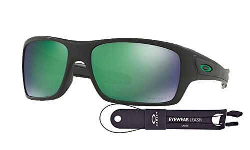 Oakley Turbine OO9263 Rectangular Sunglasses For Men+ BUNDLE Leash + BUNDLE with Designer iWear Eyewear Kit