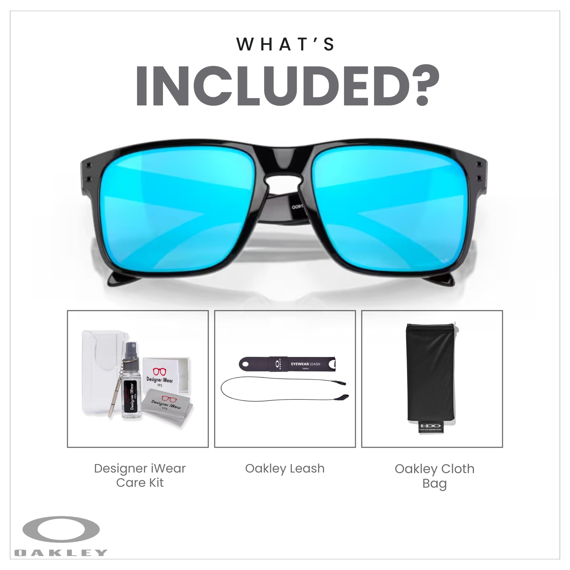 Oakley Whisker OO4141 Oval Sunglasses for Men + BUNDLE Accessory Leash + BUNDLE with Designer iWear Care Kit