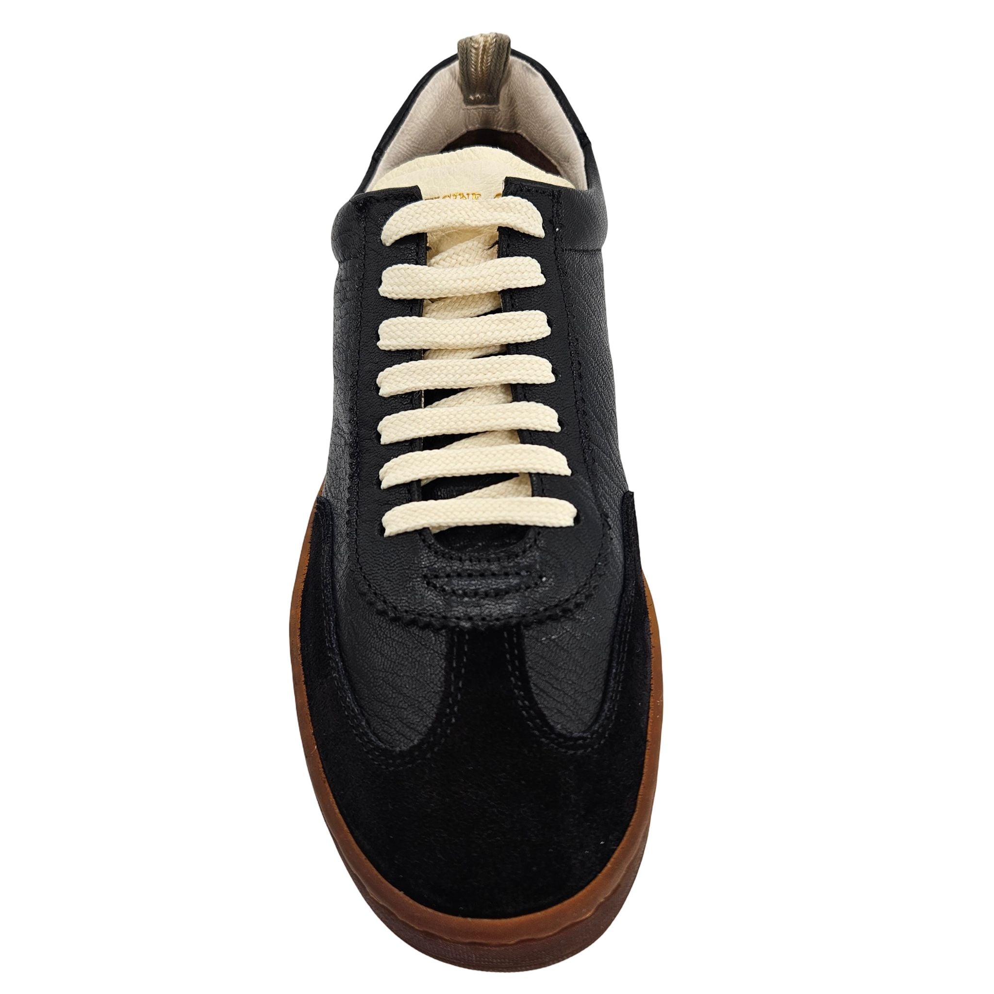 Chance/101 Black Leather Lace Up Sneaker