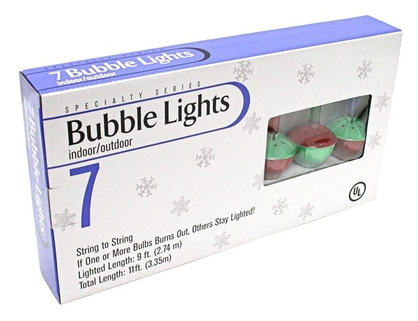 Indoor/Outdoor Bubble Light - Multicolor - 7 Piece Set