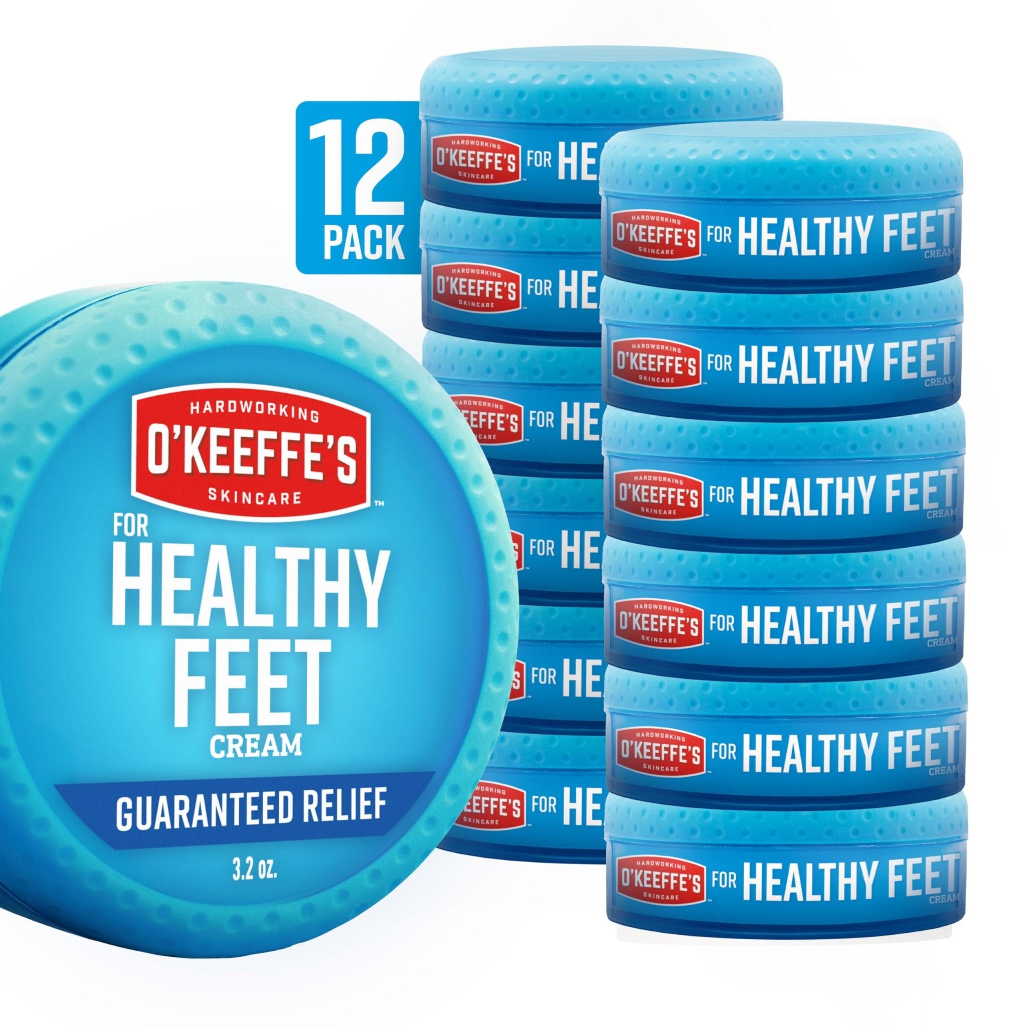 O'Keeffe's for Healthy Feet Foot Cream - 3.2 oz Jar (1 Pack) - Guaranteed Relief for Extremely Cracked, Dry Feet, Repairing Skincare, Instantly Boosts and Retains Moisture Levels