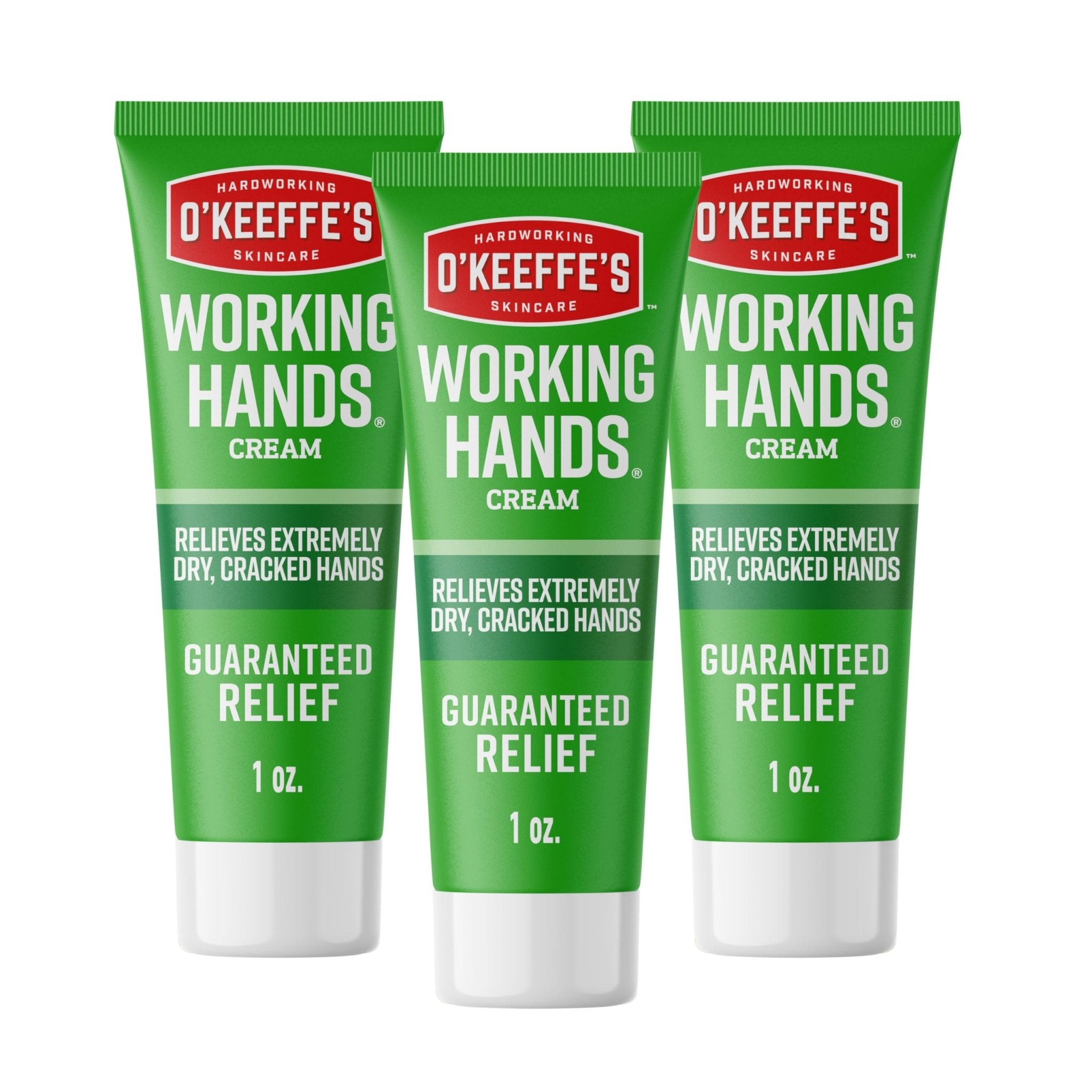 O'Keeffe's Working Hands Hand Cream for Extreme Dryness - 3 oz Tube (2 Pack) - Repairing Skincare for Cracked, Dry Hands