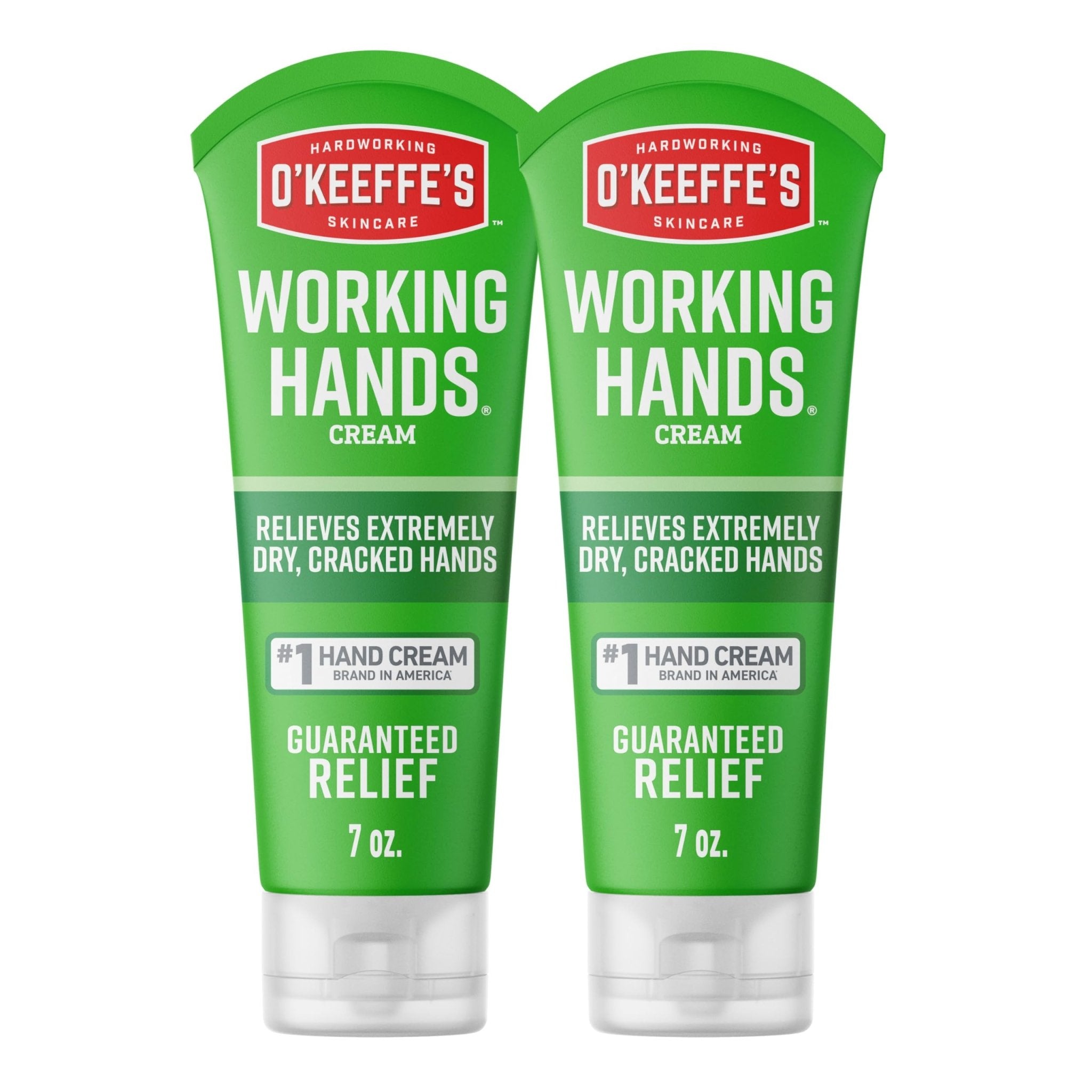 O'Keeffe's Working Hands Hand Cream for Extreme Dryness - 3 oz Tube (2 Pack) - Repairing Skincare for Cracked, Dry Hands