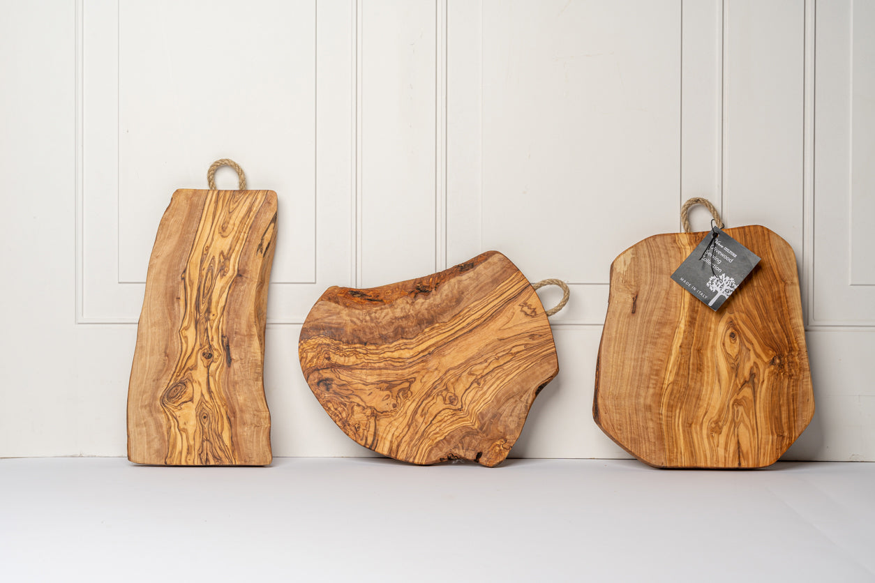 Italian Olivewood Charcuterie Board - Rope Handle by Verve Culture