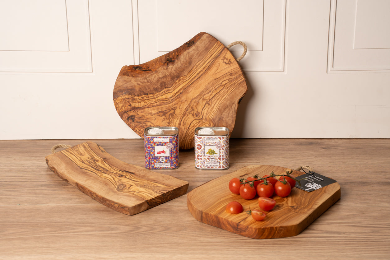 Italian Olivewood Charcuterie Board - Rope Handle by Verve Culture
