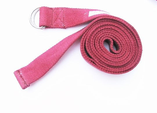 D-ring Handwoven cotton yoga Strap - 6' by OMSutra