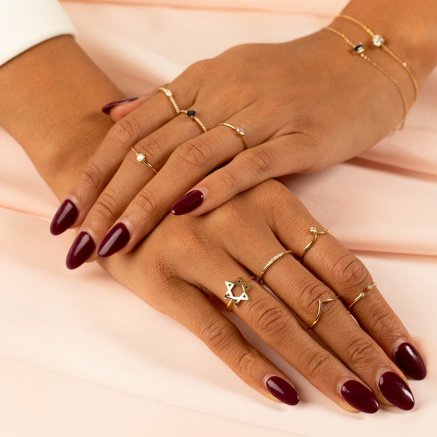  Diamond Bezel Ring 14K - Adina's Jewels