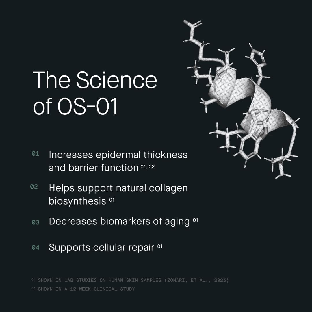 oneskin FACE OS-01 Peptide Topical Supplement & Skin Longevity Age Reversal Moisturizer