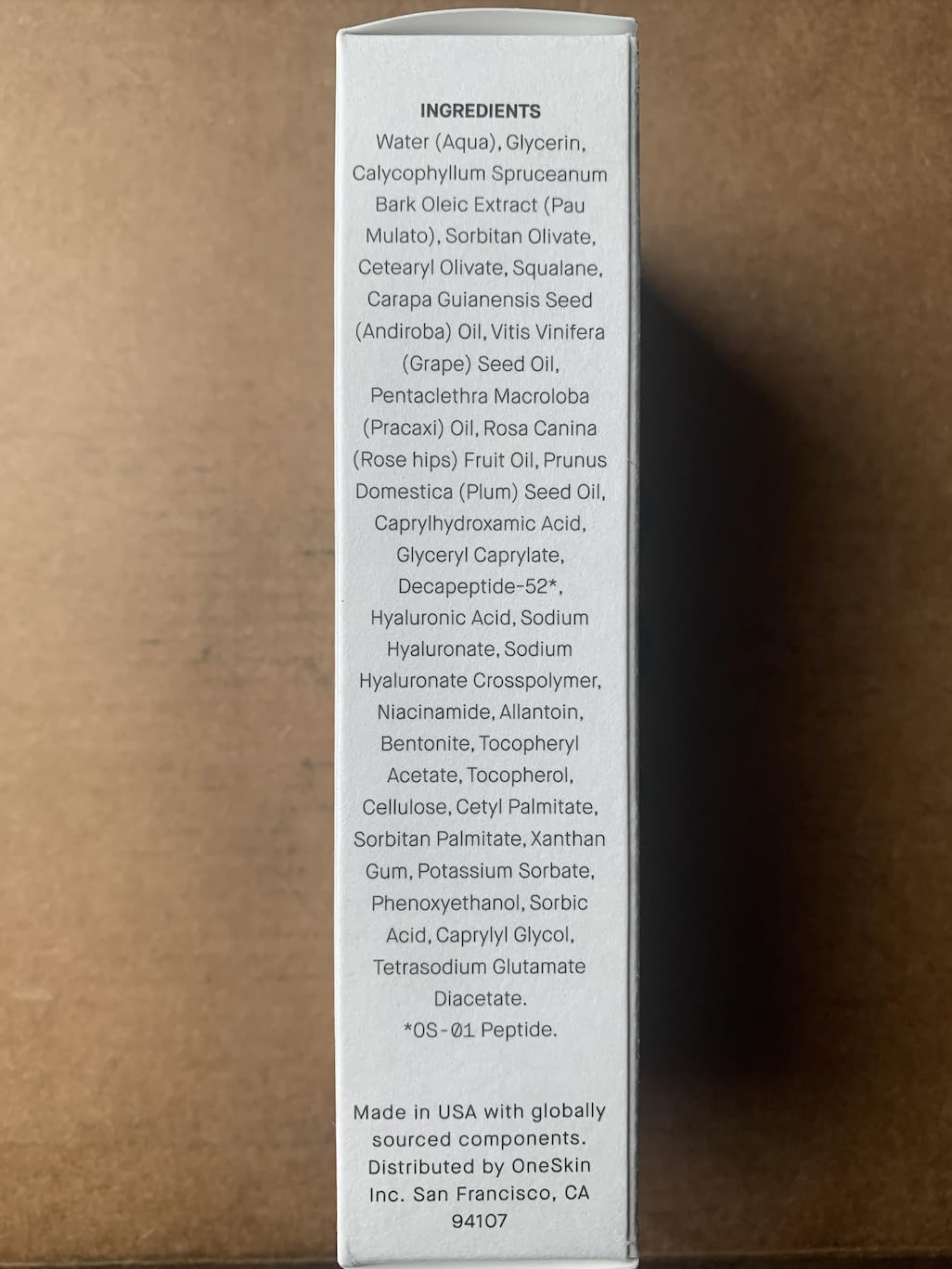 oneskin FACE OS-01 Peptide Topical Supplement & Skin Longevity Age Reversal Moisturizer