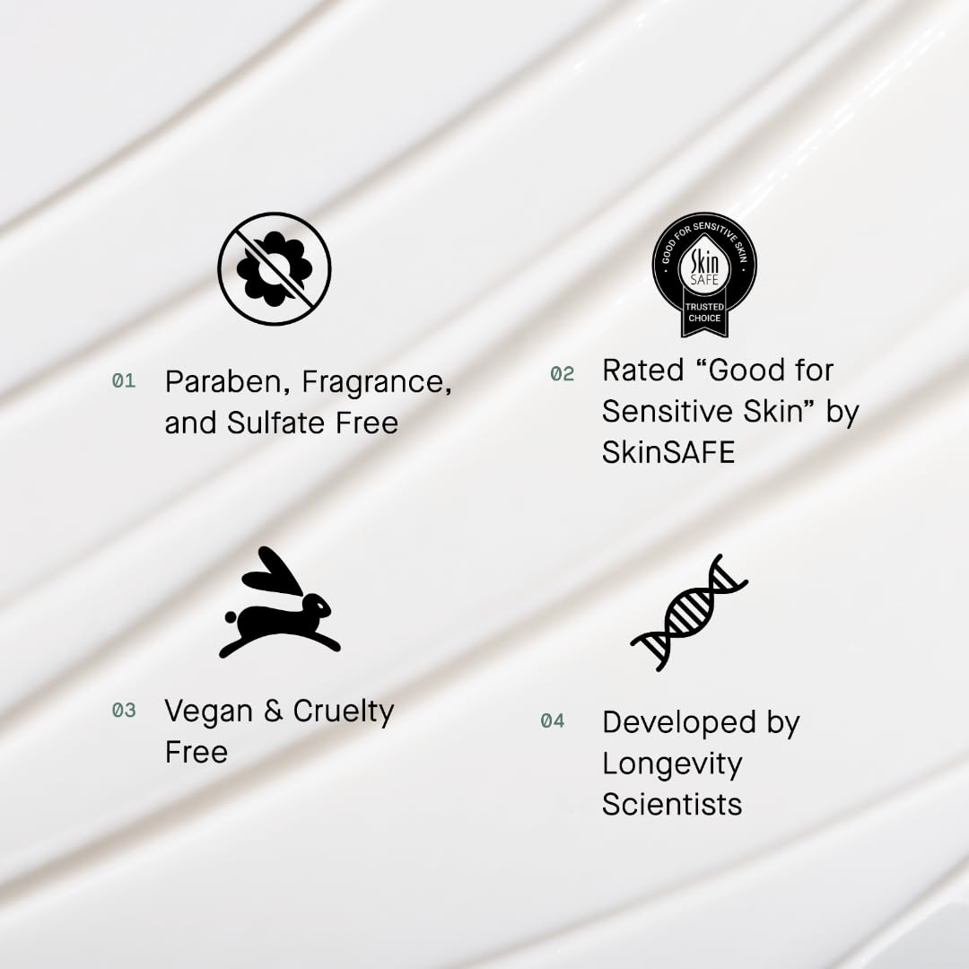 oneskin FACE OS-01 Peptide Topical Supplement & Skin Longevity Age Reversal Moisturizer