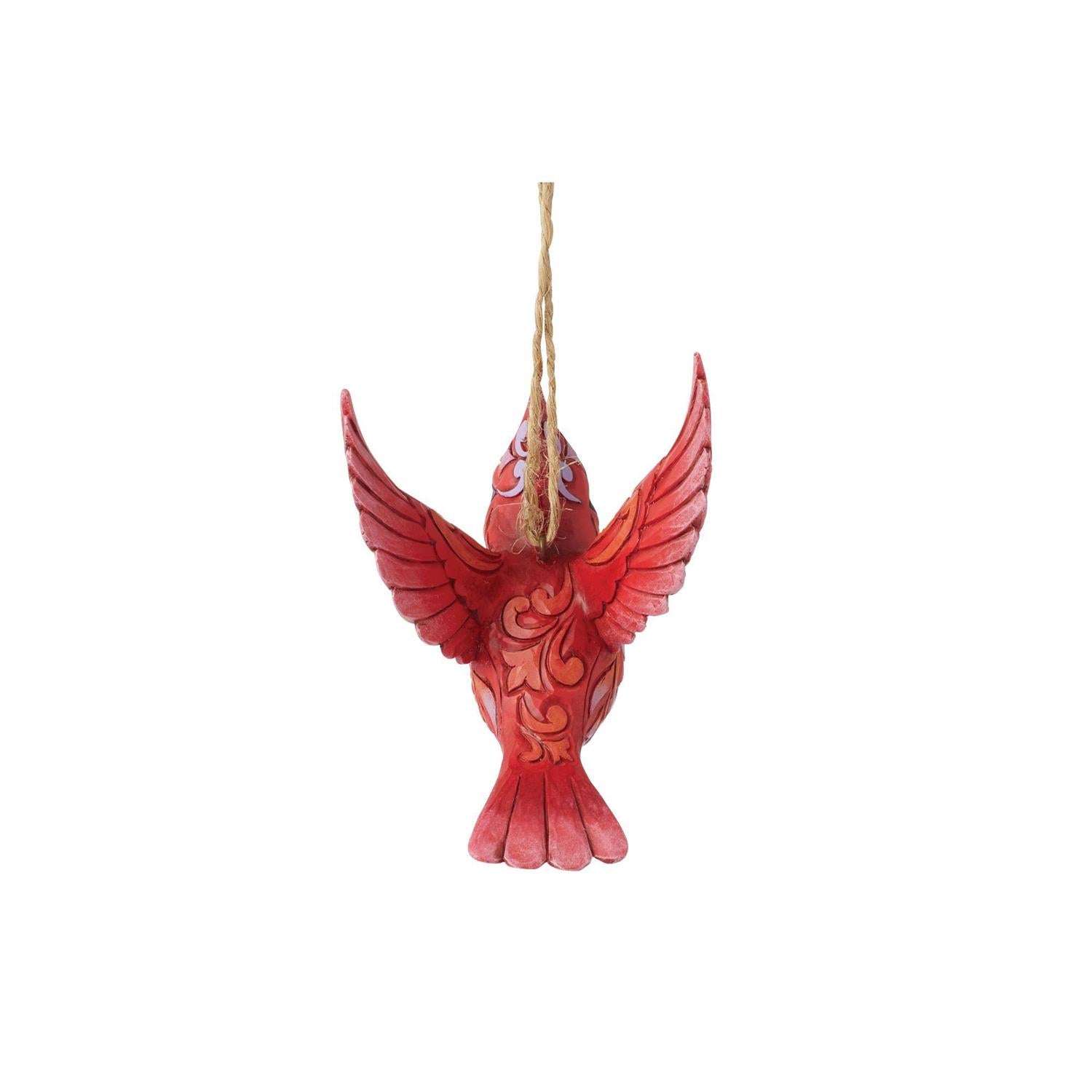Caring Cardinal In Flight