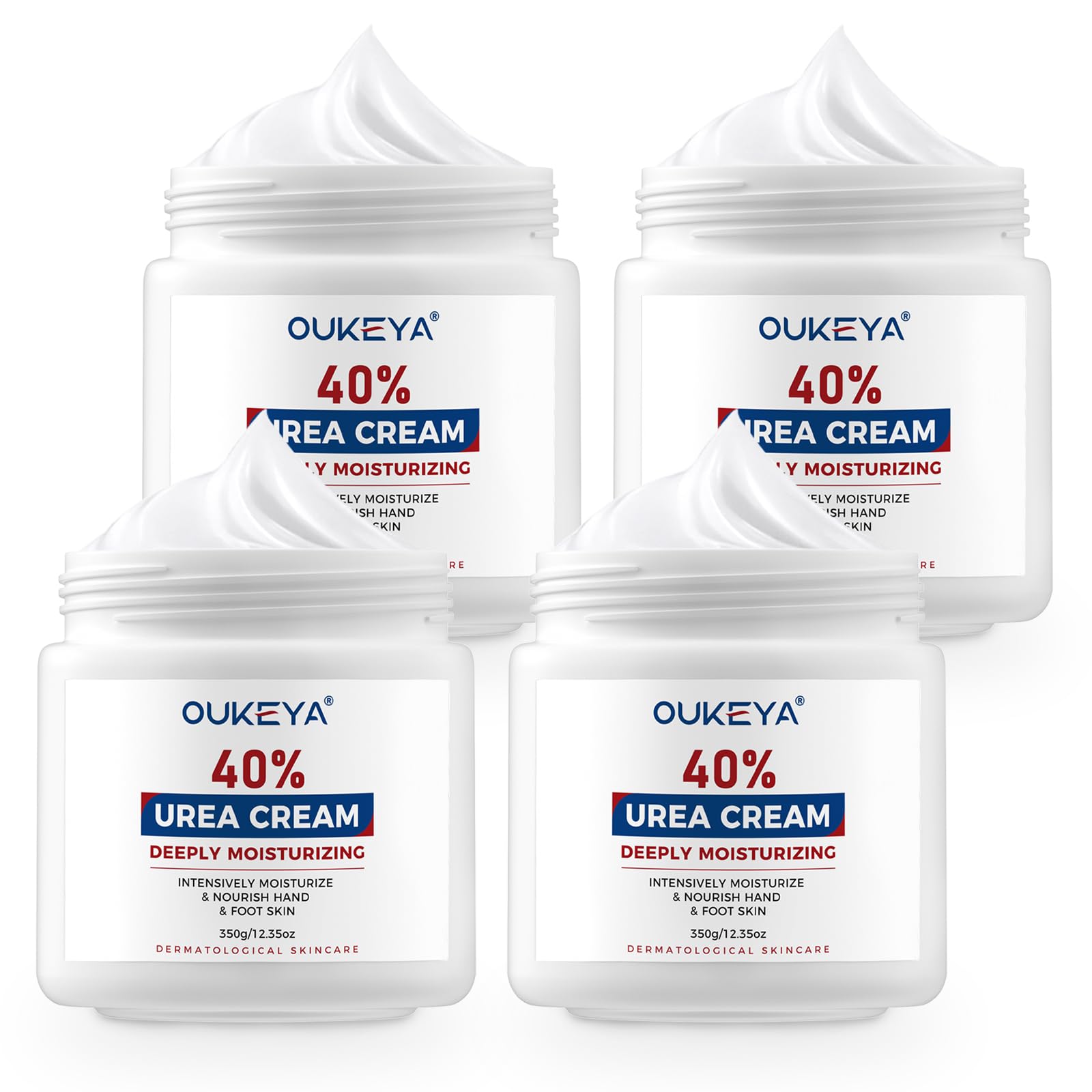 OUKEYA Urea Cream 40 Percent,Foot & Hand Cream for Dry Cracked,Urea Lotion for Feet Maximum Strength