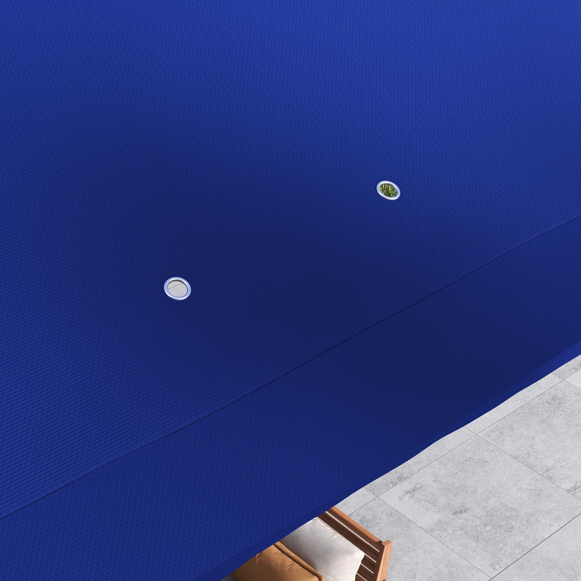 Outsunny 11 x 11 Pop-Up Canopy Gazebo Outdoor Patio Event Tent with Zipper Netting,Carry Bag, UV Protection for Backyard & Garden, Blue