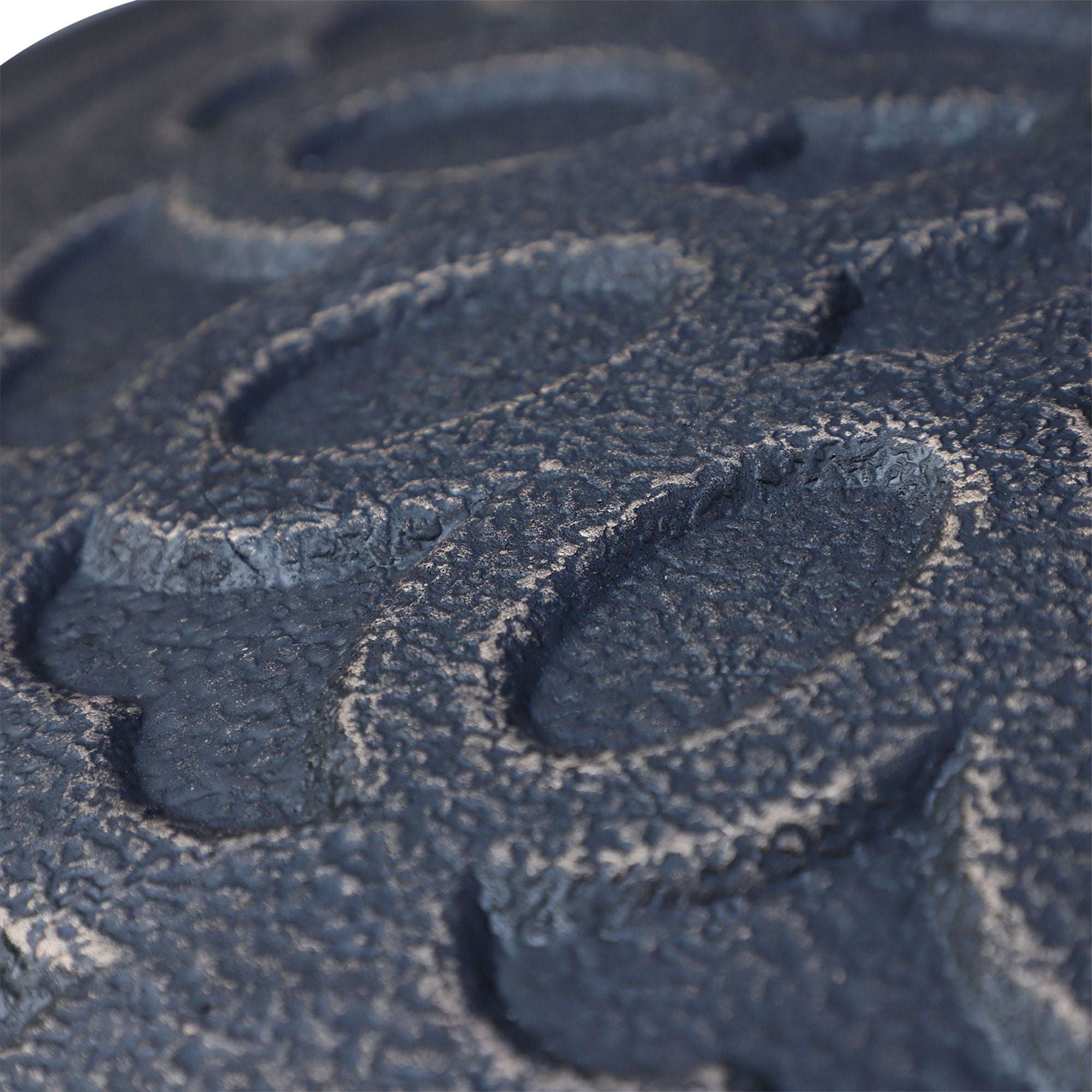 Outsunny Outdoor Umbrella Stand Base 17" 27 lbs, Round, Decorative Pattern, for Φ1.5", Φ1.89" Pole - Bronze