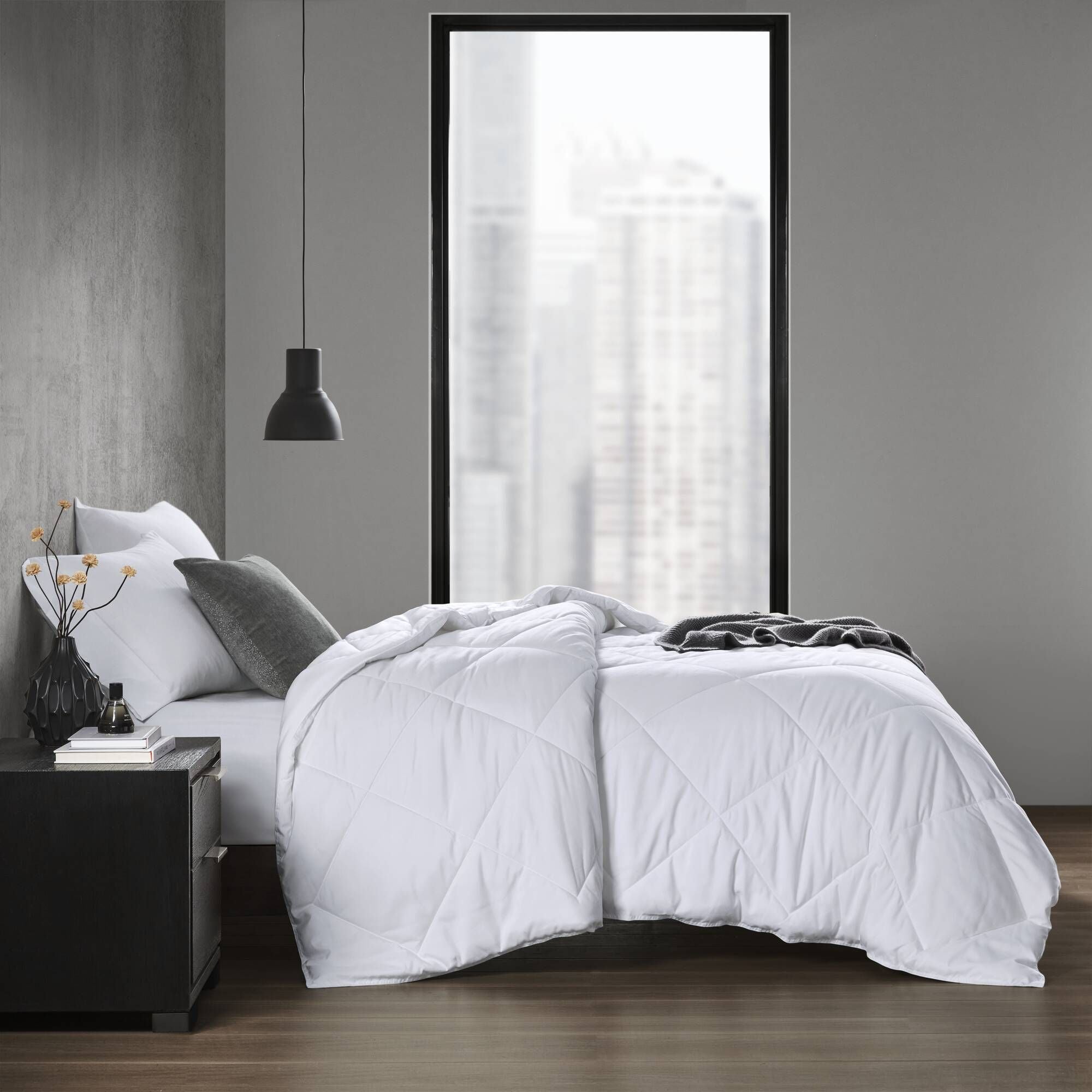 Oversized Down Alternative Comforter White Twin/Twin XL