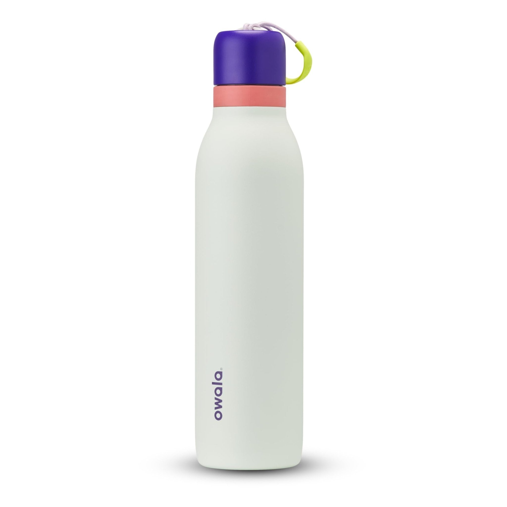 Owala FreeSip Twist Insulated Stainless Steel Water Bottle with Straw for Sports and Travel, BPA-Free, 24-oz, Purple/Purple (California Grapevine)