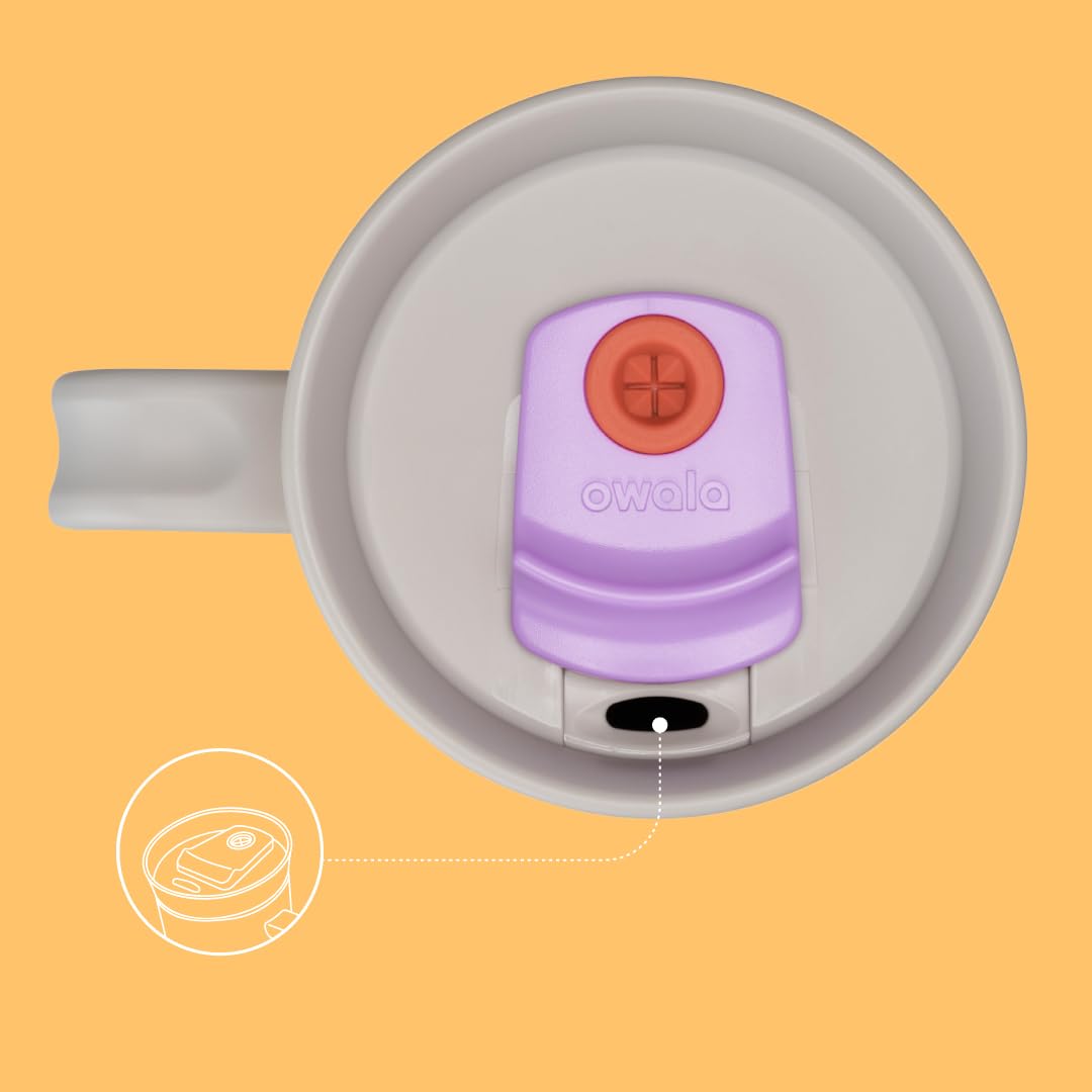 Owala Stainless Steel Triple Layer Insulated Travel Tumbler with Spill Resistant Lid, Straw, and Carry Handle, BPA Free, 40 oz, Dark Blue (Saltwater Starfish)