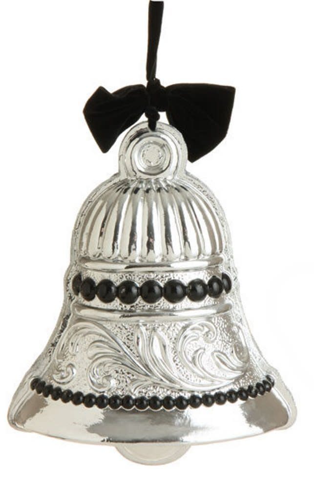 10 Inch Bell Ornament - Black