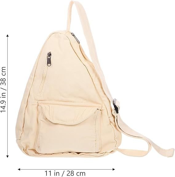 PACKOVE Casual Crossbody Bag Large Capacity Crossbody Bag Canvas Shoulder Bag Travel Crossbody Bag