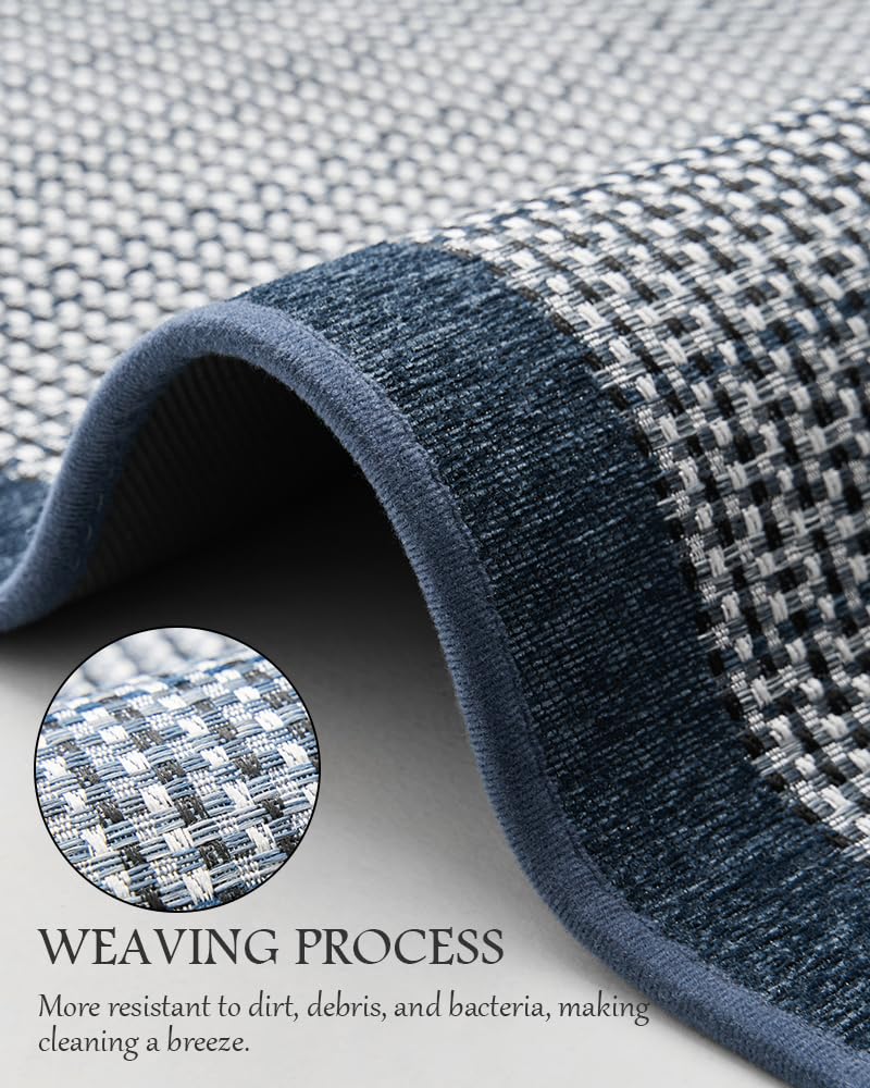 PADOOR Kitchen Mats for Floor, Kitchen Rugs Non Slip Washable, Rubber Backed Kitchen Runner Super Absorbent Kitchen Floor Mat Sink Rug, 20”x47” Grey