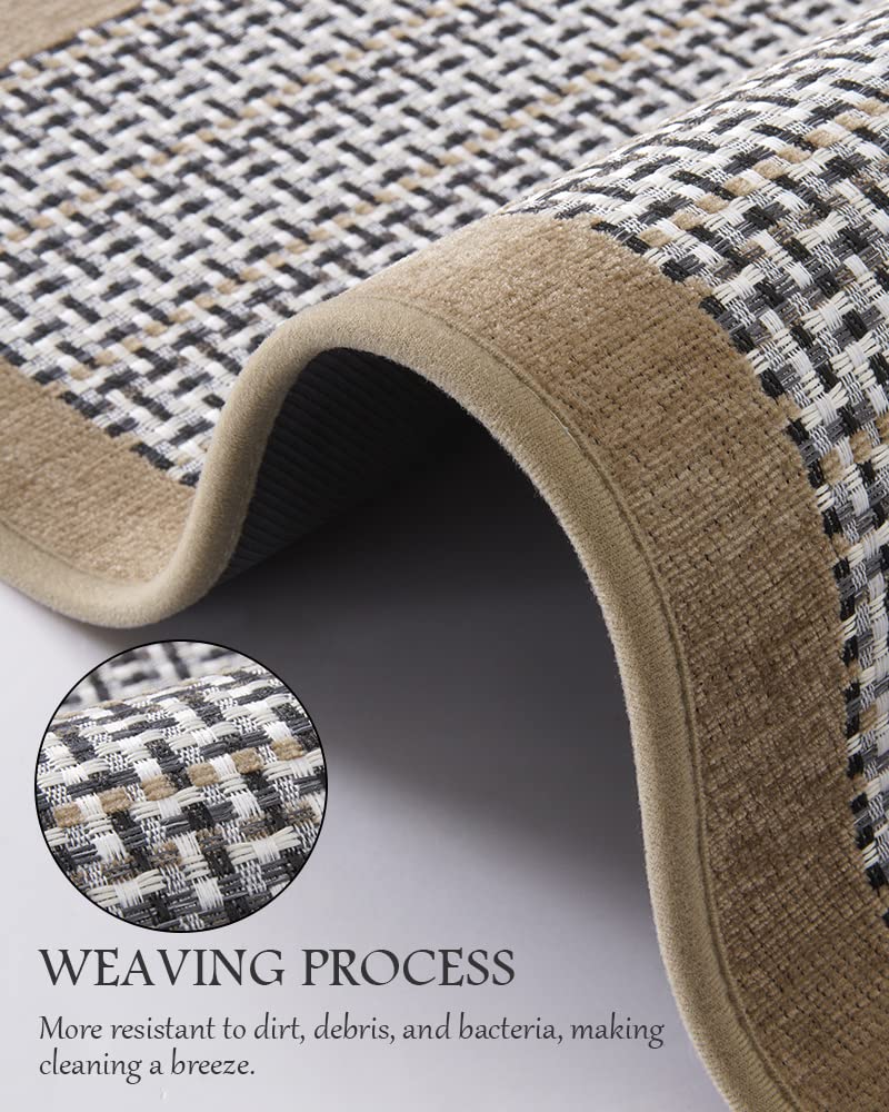 PADOOR Kitchen Mats for Floor, Kitchen Rugs Non Slip Washable, Rubber Backed Kitchen Runner Super Absorbent Kitchen Floor Mat Sink Rug, 20”x47” Grey