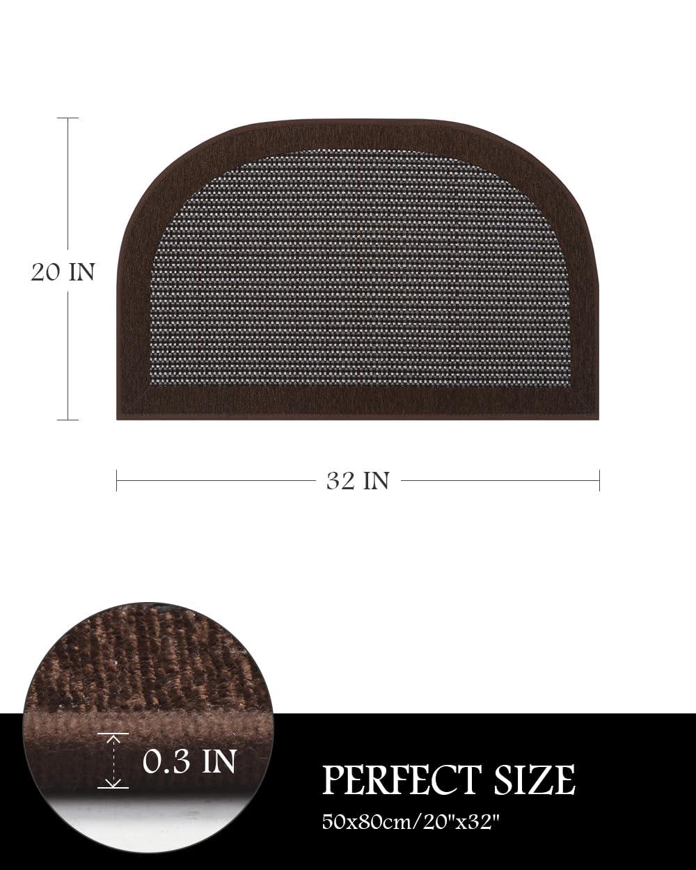 PADOOR Kitchen Mats for Floor, Kitchen Rugs Non Slip Washable, Rubber Backed Kitchen Runner Super Absorbent Kitchen Floor Mat Sink Rug, 20”x47” Grey