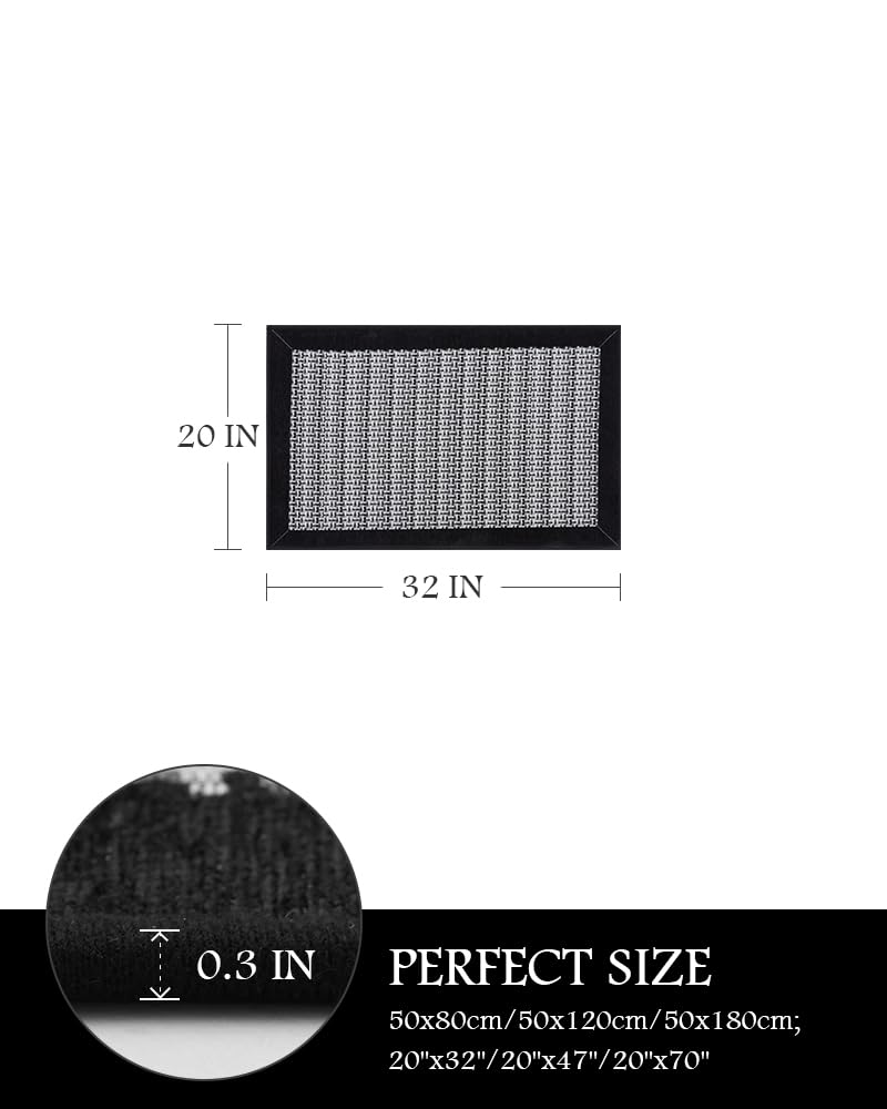 PADOOR Kitchen Mats for Floor, Kitchen Rugs Non Slip Washable, Rubber Backed Kitchen Runner Super Absorbent Kitchen Floor Mat Sink Rug, 20”x47” Grey