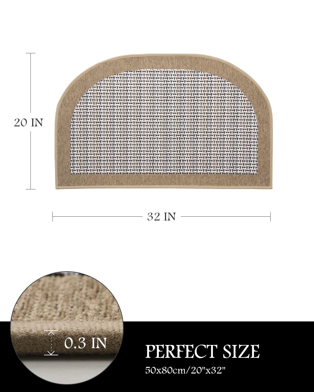 PADOOR Kitchen Mats for Floor, Kitchen Rugs Non Slip Washable, Rubber Backed Kitchen Runner Super Absorbent Kitchen Floor Mat Sink Rug, 20”x47” Grey