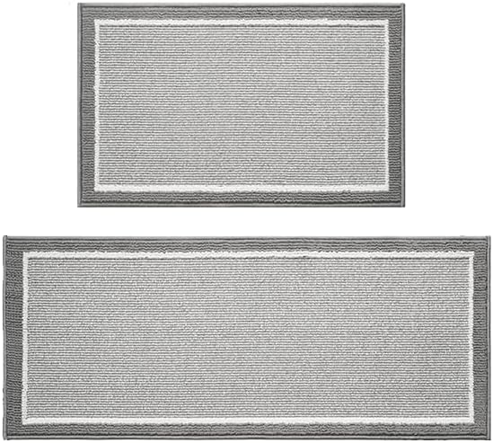 PADOOR Kitchen Rug Set Non Slip Washable