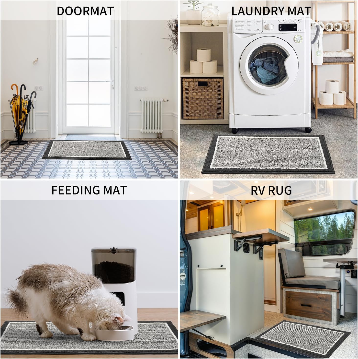 PADOOR Kitchen Rugs Set Non Slip Washable