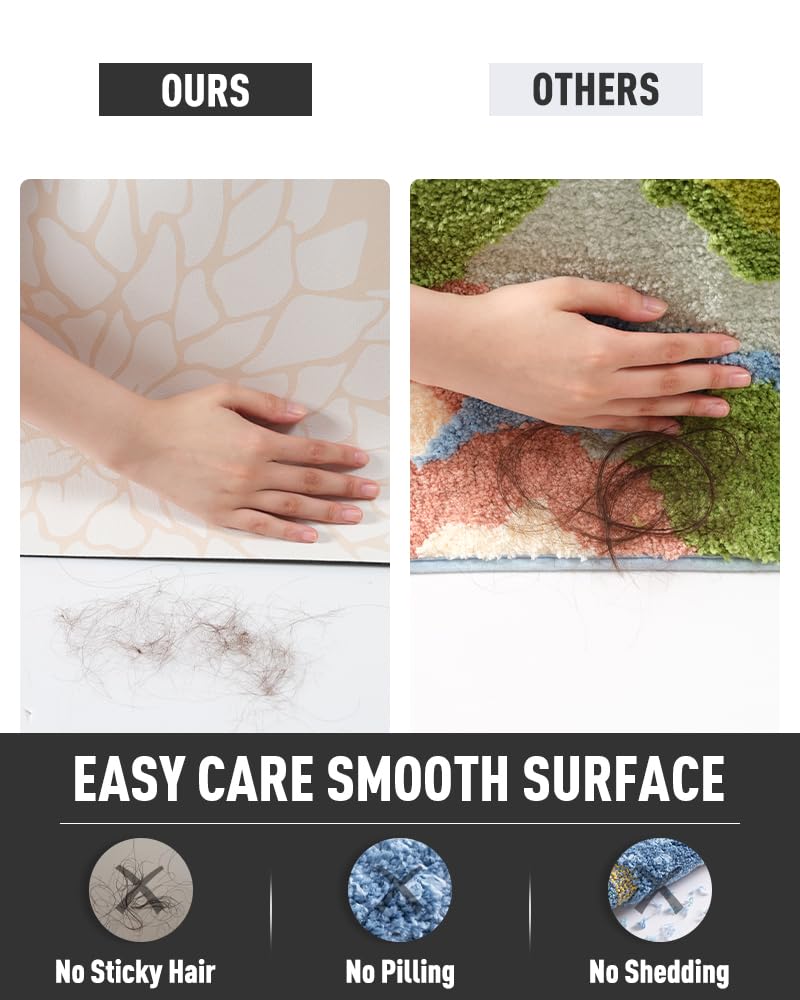 PADOOR-No Stains Bathroom Runner Rug-Bath Mats for Bathroom Non Slip-Super Absorbent Bath Floor Mat Quick Dry Diatomaceous Earth Bath Rug-Large Bathmat-17'' x47''