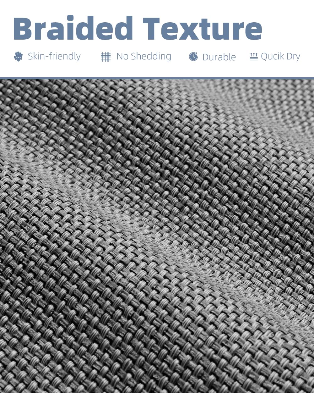 PADOOR Non-Slip Bath Mat With Rubber-Backing, Braided Absorbent Machine Washable Thin Rug for Bathroom Floor, Quick Dry, Fits Under Door, 17''x24'' Beige