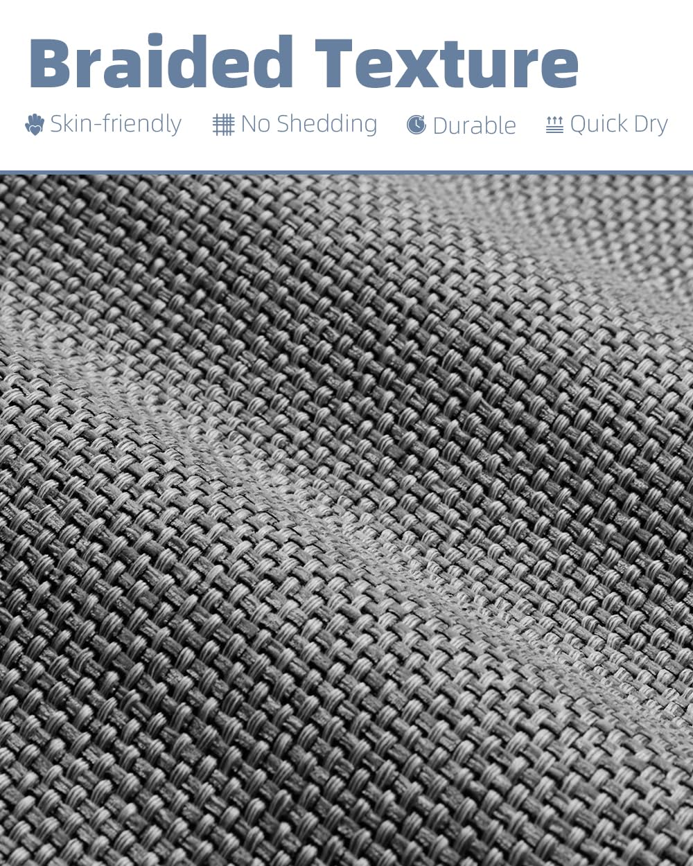 PADOOR Non-Slip Bath Mat With Rubber-Backing, Braided Absorbent Machine Washable Thin Rug for Bathroom Floor, Quick Dry, Fits Under Door, 17''x24'' Beige