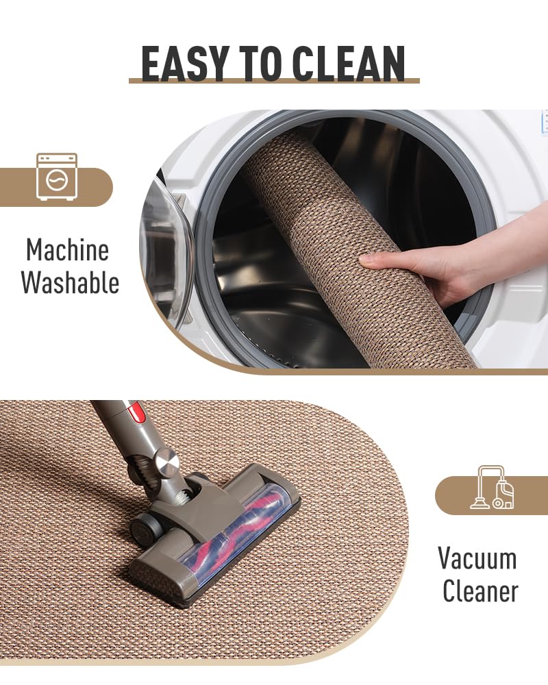 PADOOR Non Slip Stair-Treads,Rubber Backing Stair-Runners for Wooden Steps,15PCS Residue Free Carpet Stair Treads for Kids and Dogs 8"x30" Beige