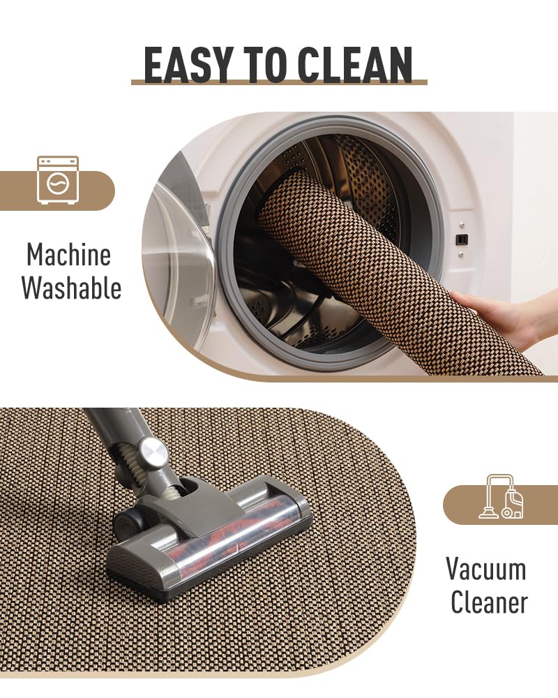 PADOOR Non Slip Stair-Treads,Rubber Backing Stair-Runners for Wooden Steps,15PCS Residue Free Carpet Stair Treads for Kids and Dogs 8"x30" Beige