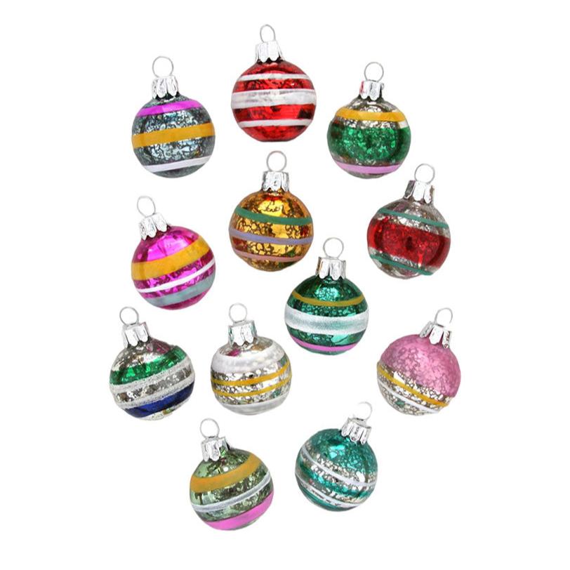 Assortment of 12 Painted Glass Balls by Cody Foster