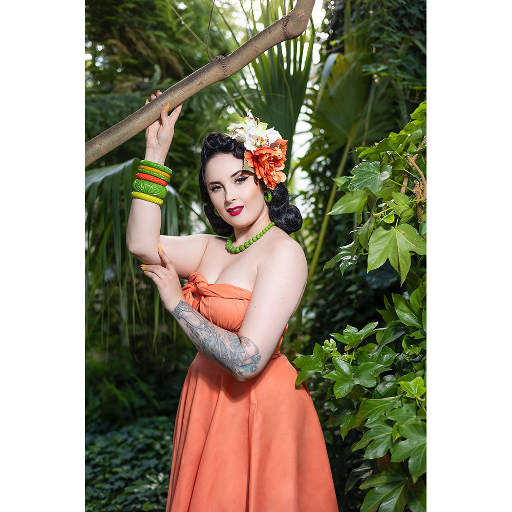 Palm Heavy Carve Beads by Splendette