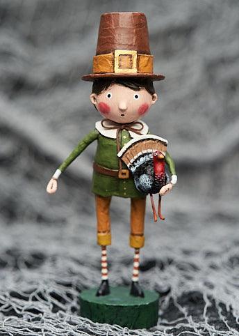 Palmer Pilgrim Thanksgiving Figurine by Lori Mitchell