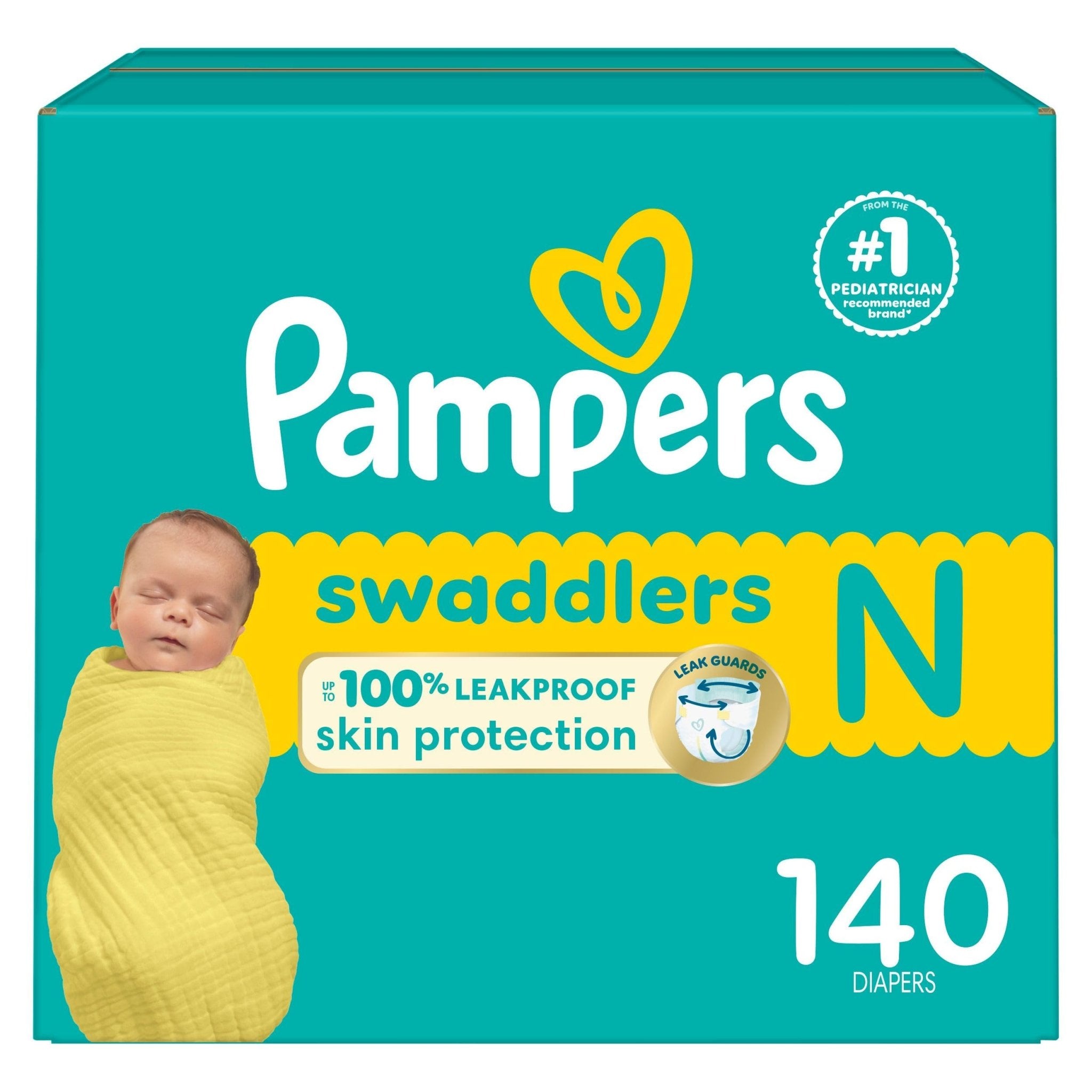 Pampers Baby Diapers - Swaddlers - Size 5, 132 Count, Ultra Absorbent Disposable Infant Diaper