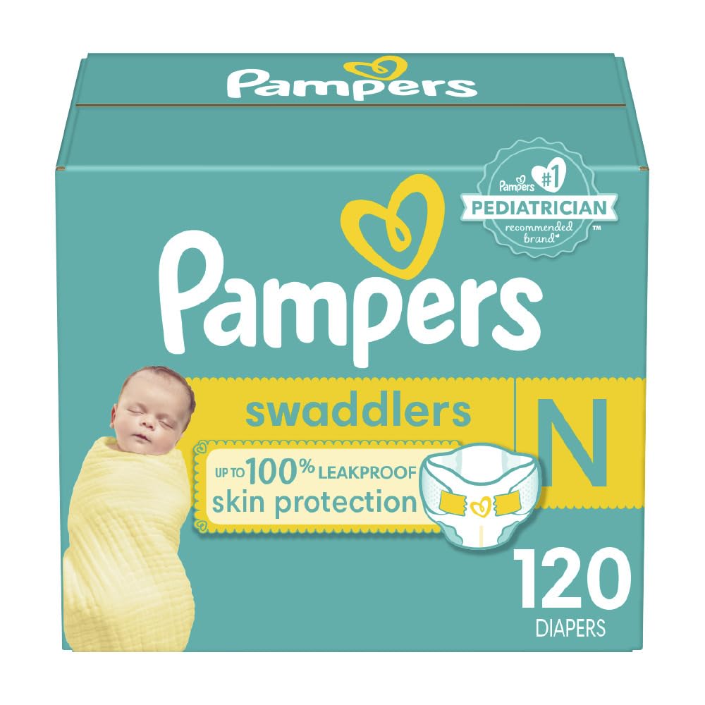 Pampers Baby Diapers - Swaddlers - Size 5, 132 Count, Ultra Absorbent Disposable Infant Diaper