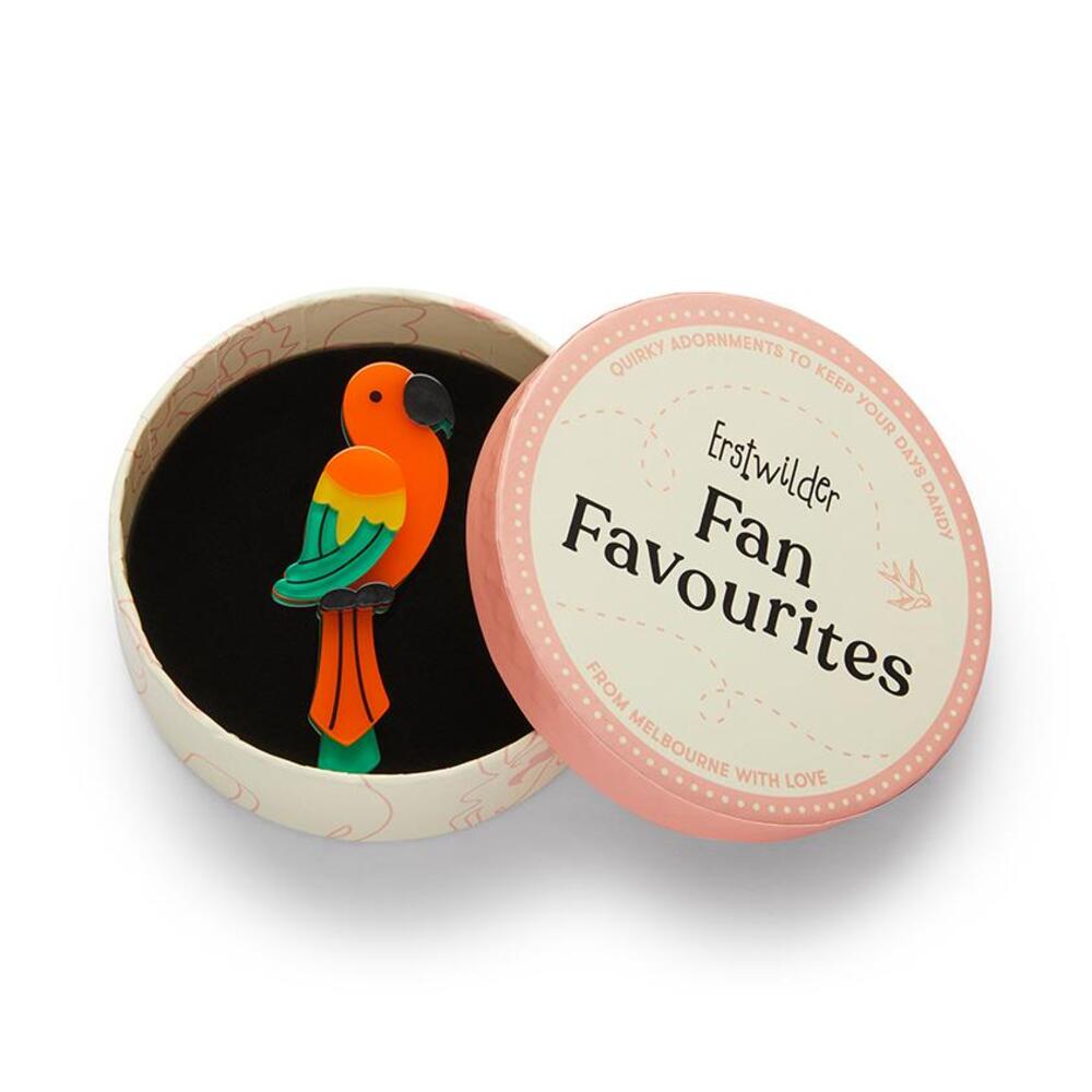 Pancha's Parrot Brooch by Erstwilder