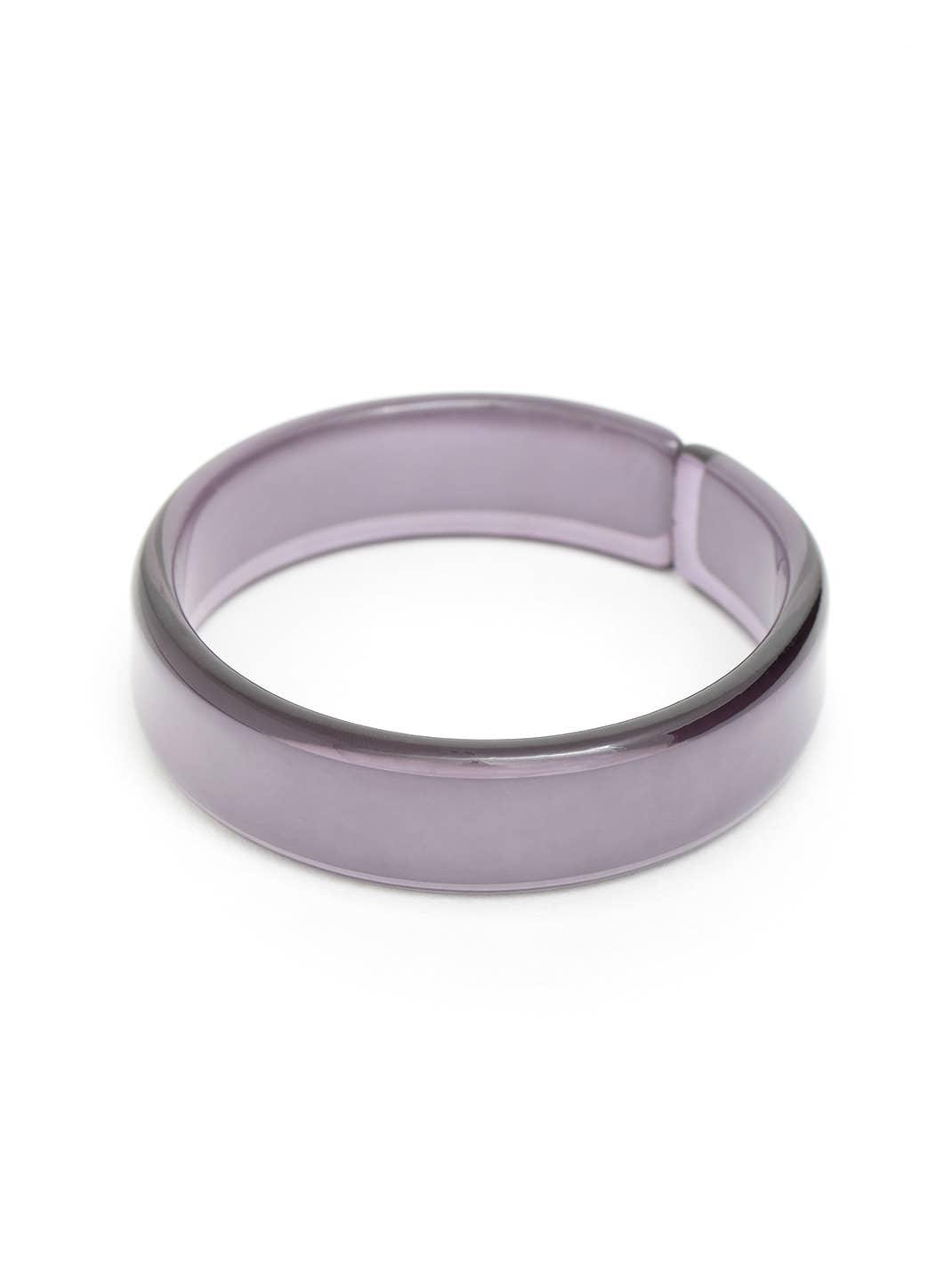 Party Resin Acrylic Stacking Bangle Bracelet VIOLET