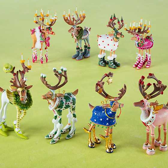 MINI Dash Away Reindeer Ornaments SOLD INDIVIDUALLY by Patience Brewster