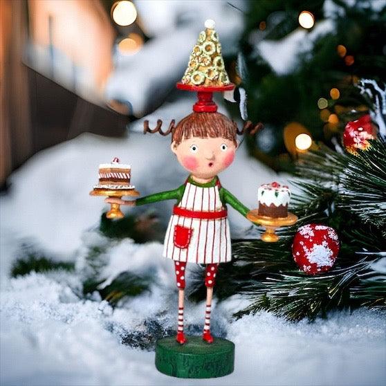 Patty Cake Christmas Figurine by Lori Mitchell