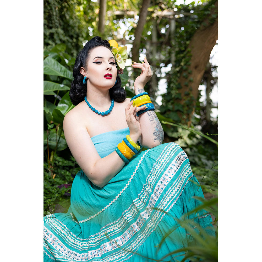 Peacock Heavy Carve Beads by Splendette