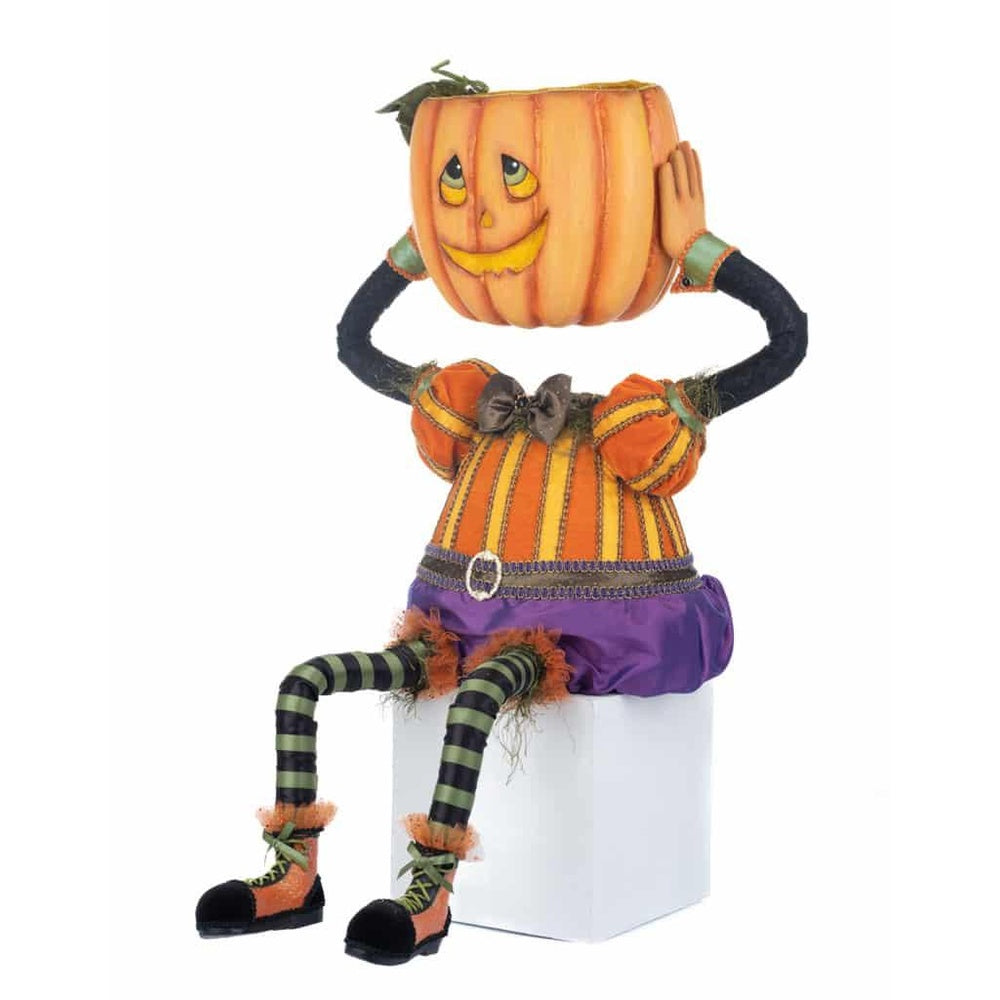 Percy Pumpkin Head Candy Bowl by Katherine's Collection