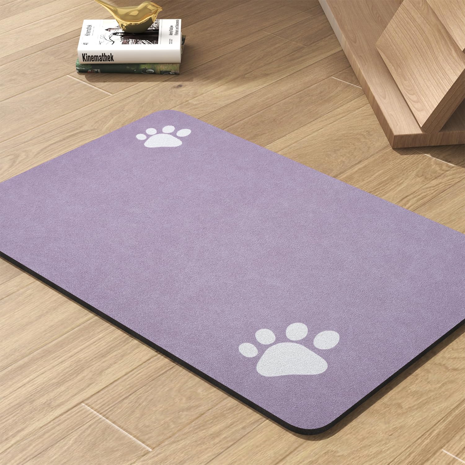 Pet Feeding Mat-Absorbent Dog Mat for Food and Water Bowl-No Stains Quick Dry Dog Water Dispenser Mat-Dog Accessories Pet Supplies-Dog Water Bowl for Messy Drinkers